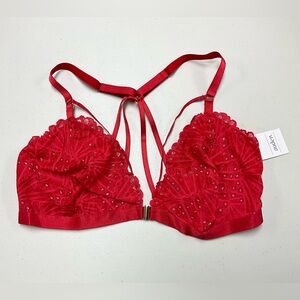Elegant Red Lace Bralette